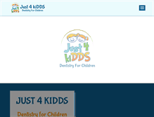 Tablet Screenshot of just4kiddsdentistry.com